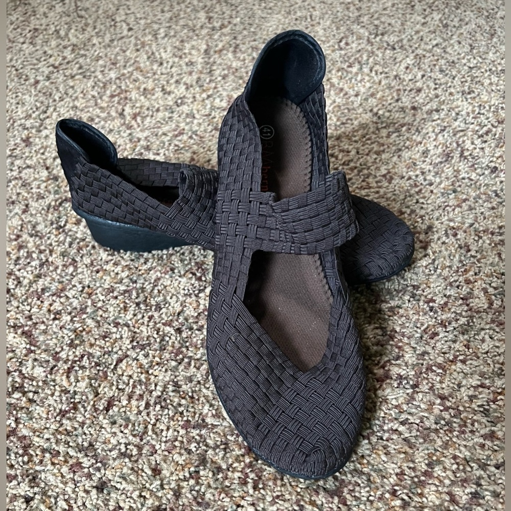 BERNIE MEV. Black Woven Loafers - Picture 1 of 5